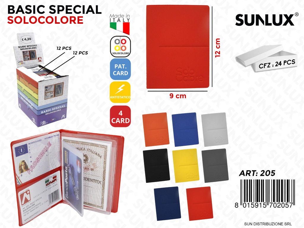 Basic Special Solocolore 9*12CM 24PZ/Pacco