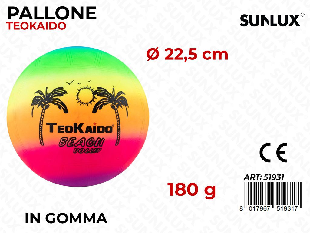 Pallone Teokaido in Gomma 180GR 22.5CM