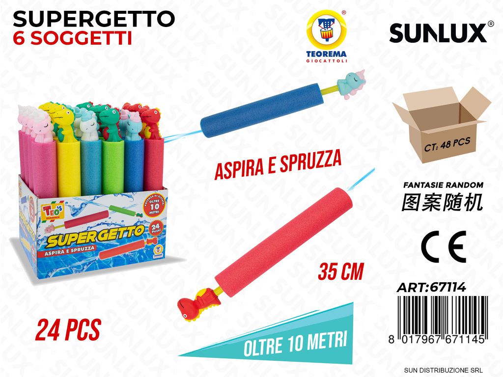 Supergetto Aspira e Spruzza Col. Ass. 35CM