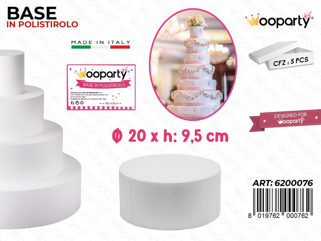 D.20 X H. 10 Base Rotonda Polistirolo