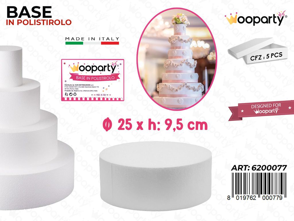 D.25 X H. 10 Base Rotonda Polistirolo