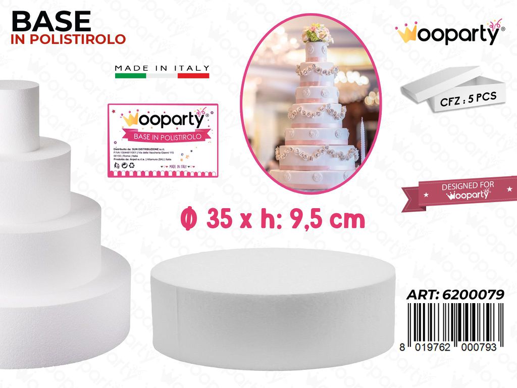 D.35 X H. 10 Base Rotonda Polistirolo