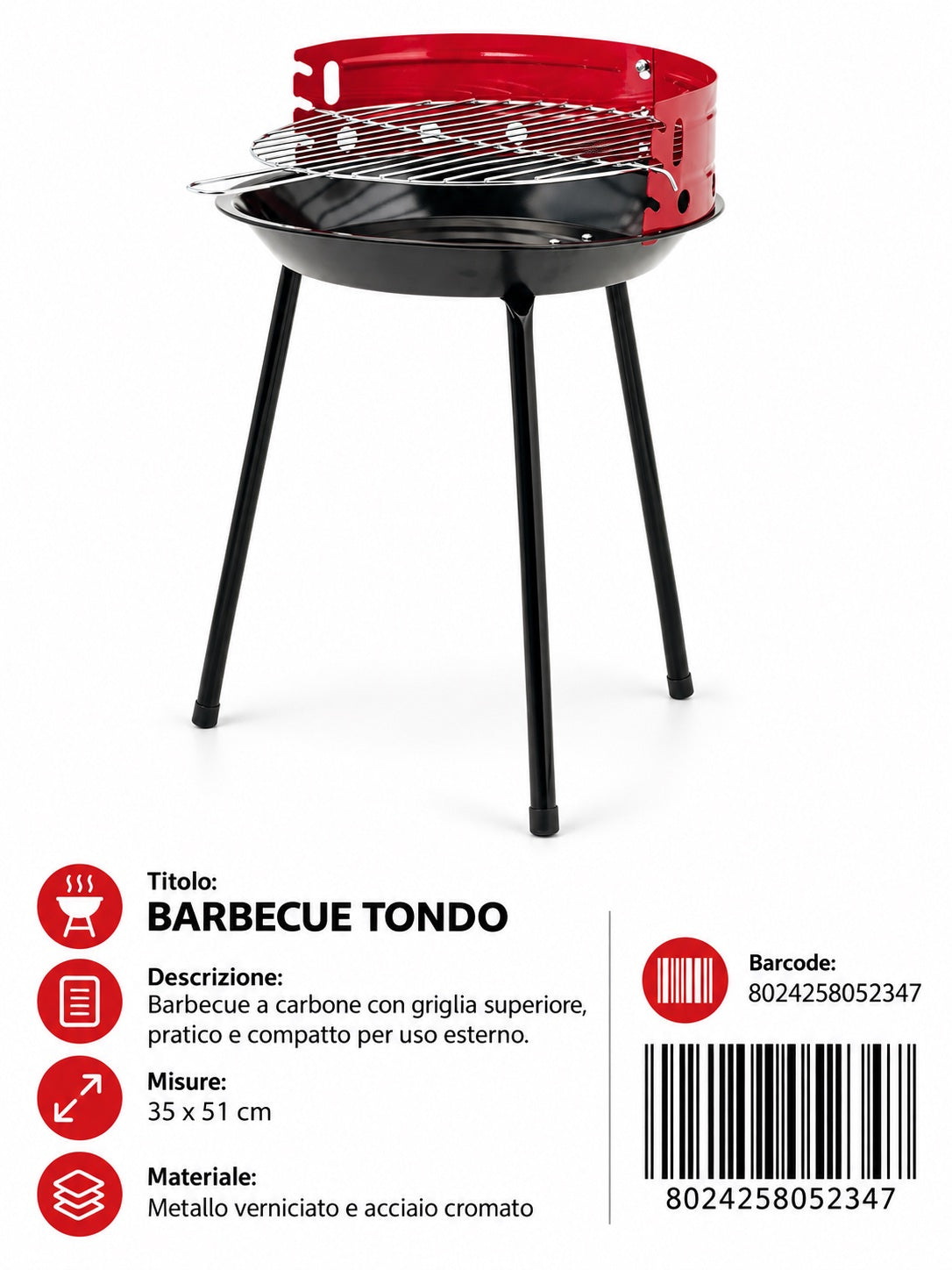 Barbecue Tondo Ugo