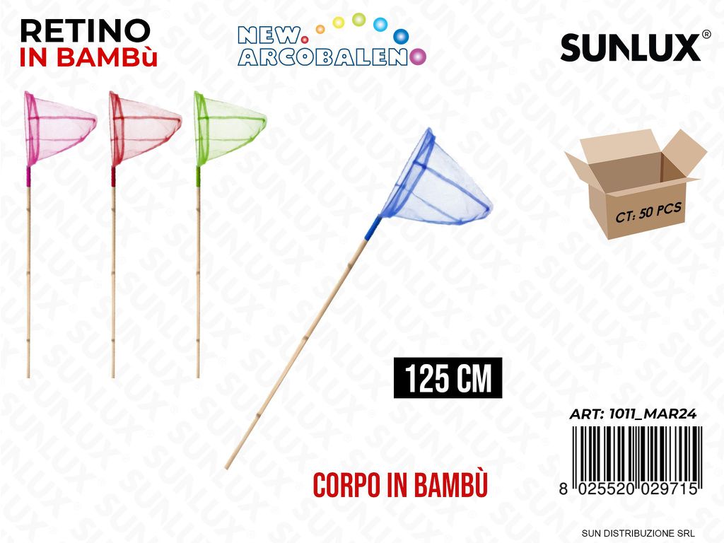 Retino c/ Corpo in Bambu Col. Ass. 125CM