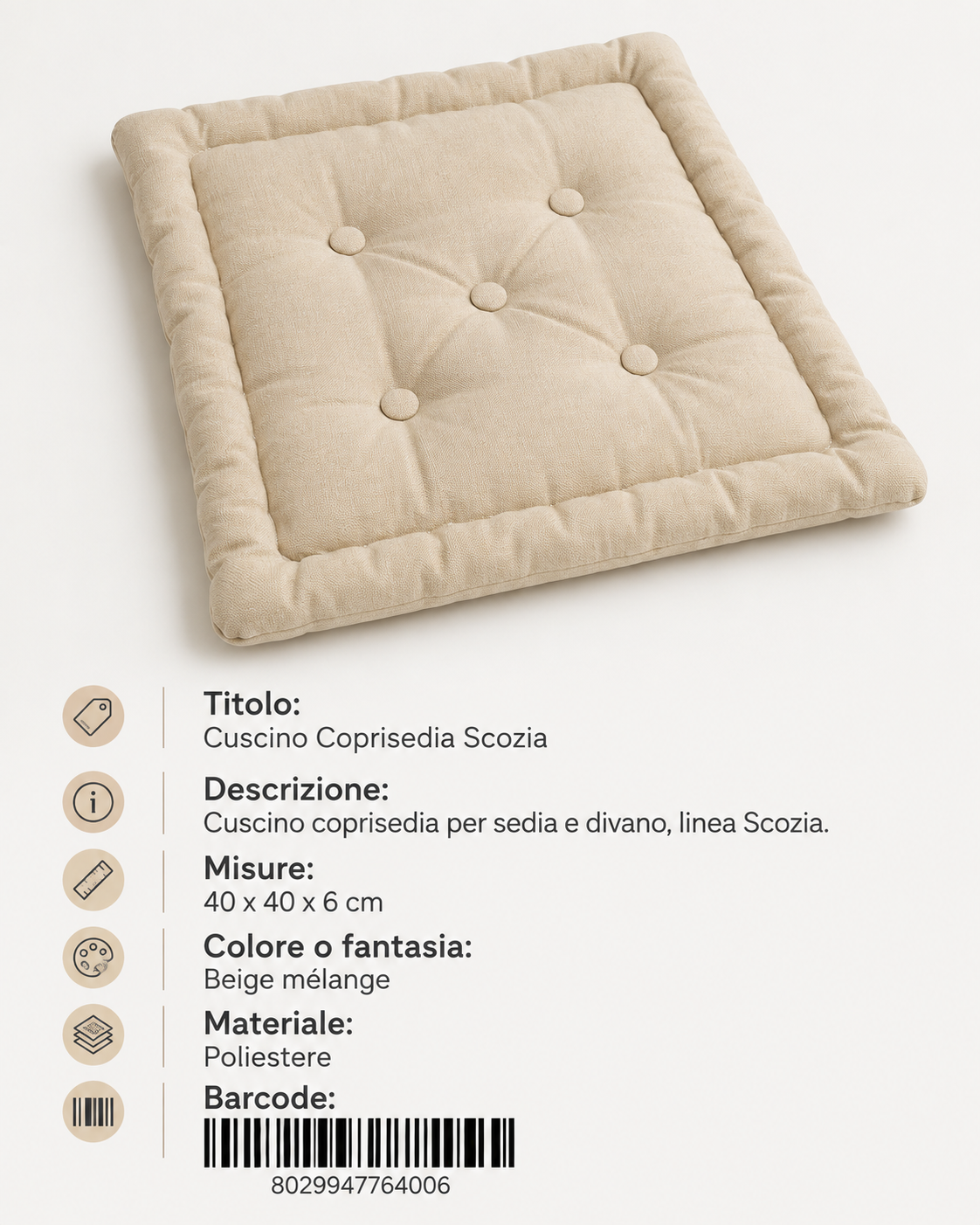Cusc Mat Glasgow - 8029947464692