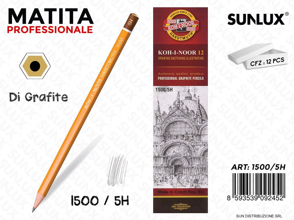Matite Professionali di Grafite 5H