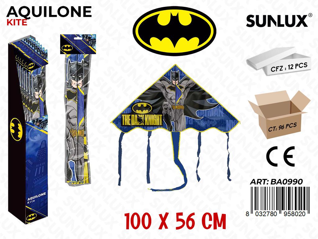 Esp. Aquilone Batman 100*56CM /Pz da 12/24