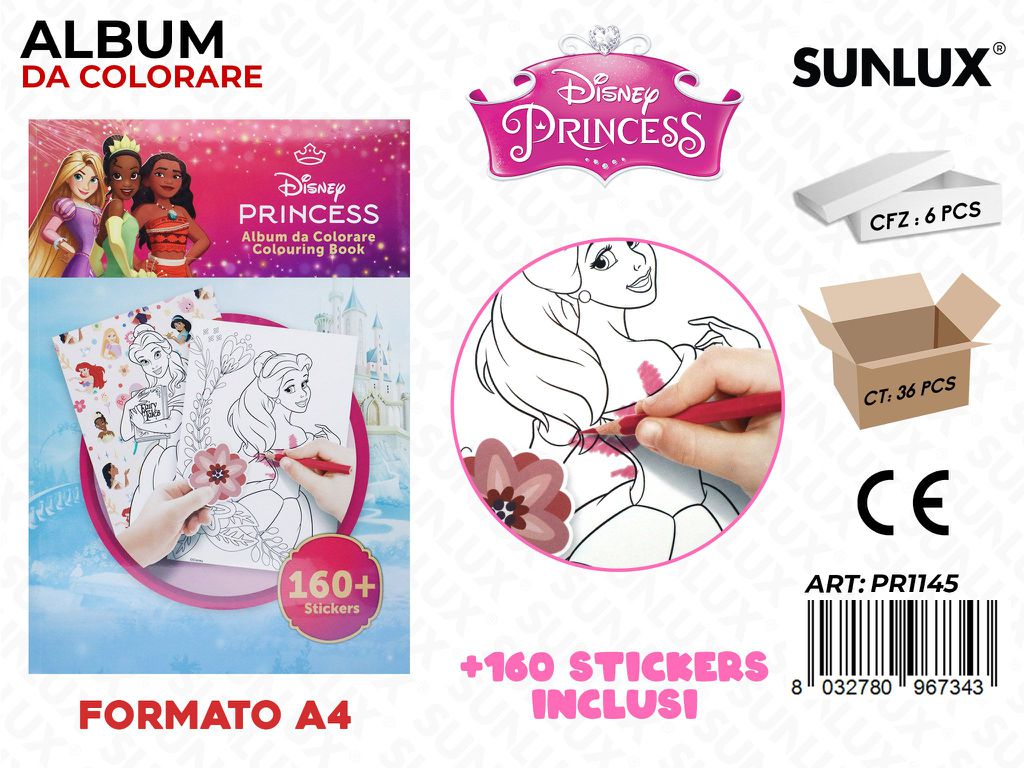 Album da Colorare Princess A4