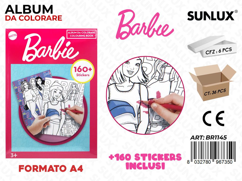 Album da Colorare Barbie A4