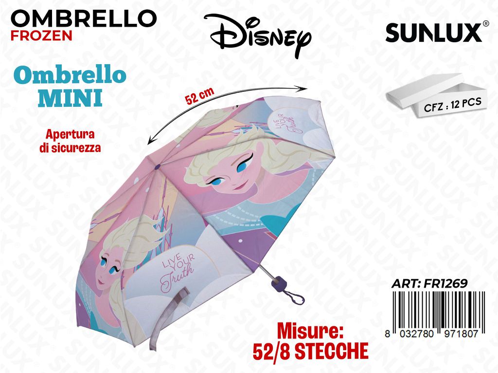 Ombrello Frozen Mini 52/8 Stecche