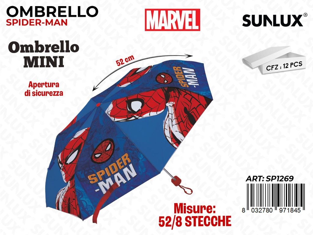 Ombrello Spiderman Mini 52/8 Stecche
