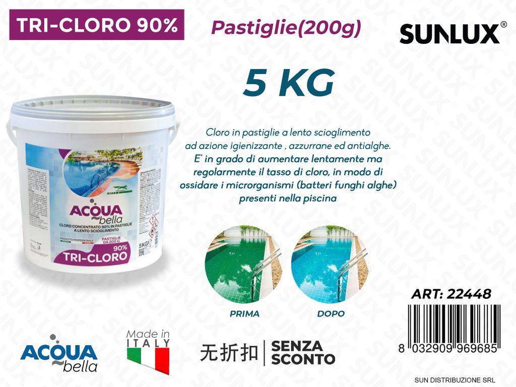 Acqua Bella Tri-cloro 5KG Pastiglie