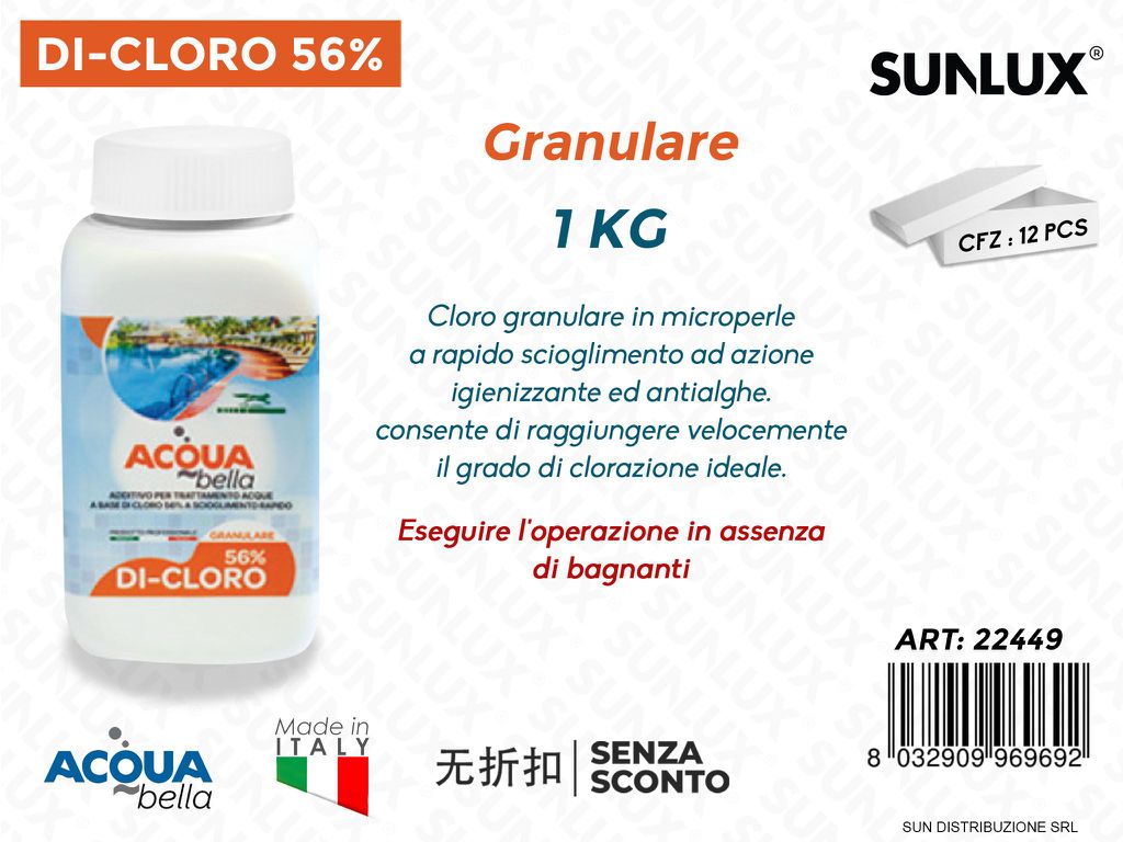 Acqua Bella Di-cloro Granulare 1KG