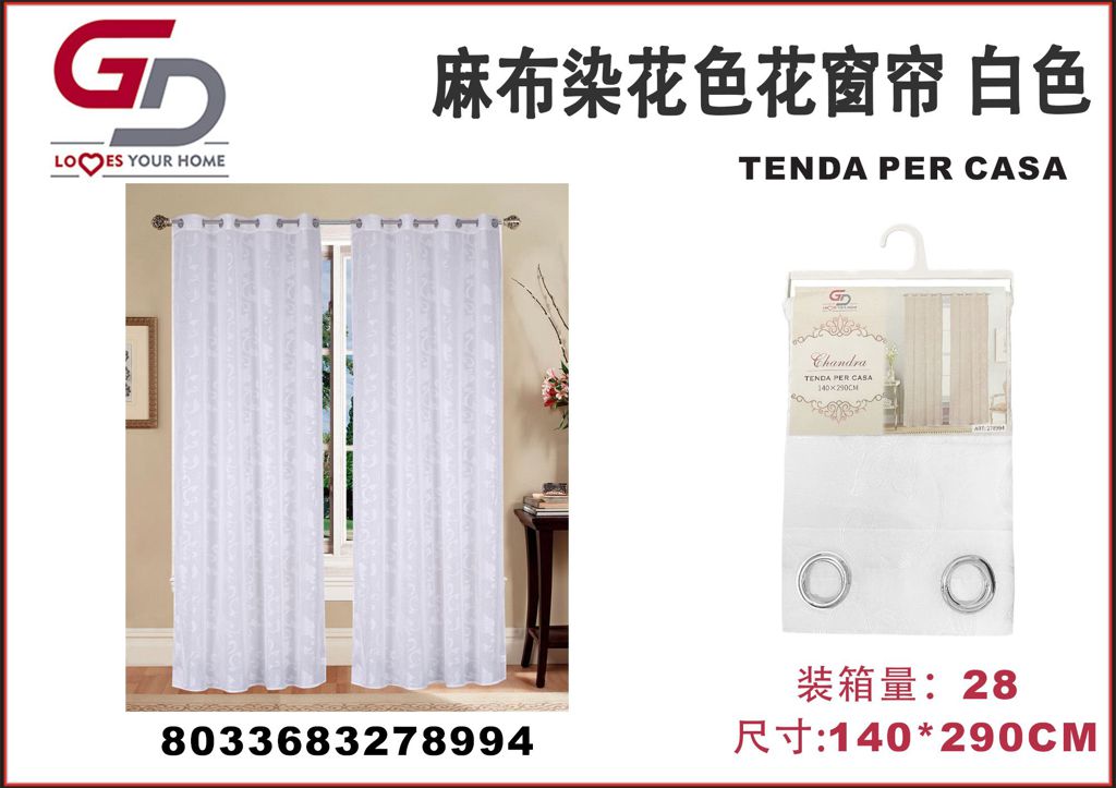 TENDA PER CASA CHANDRA 140*280CM BIANCO