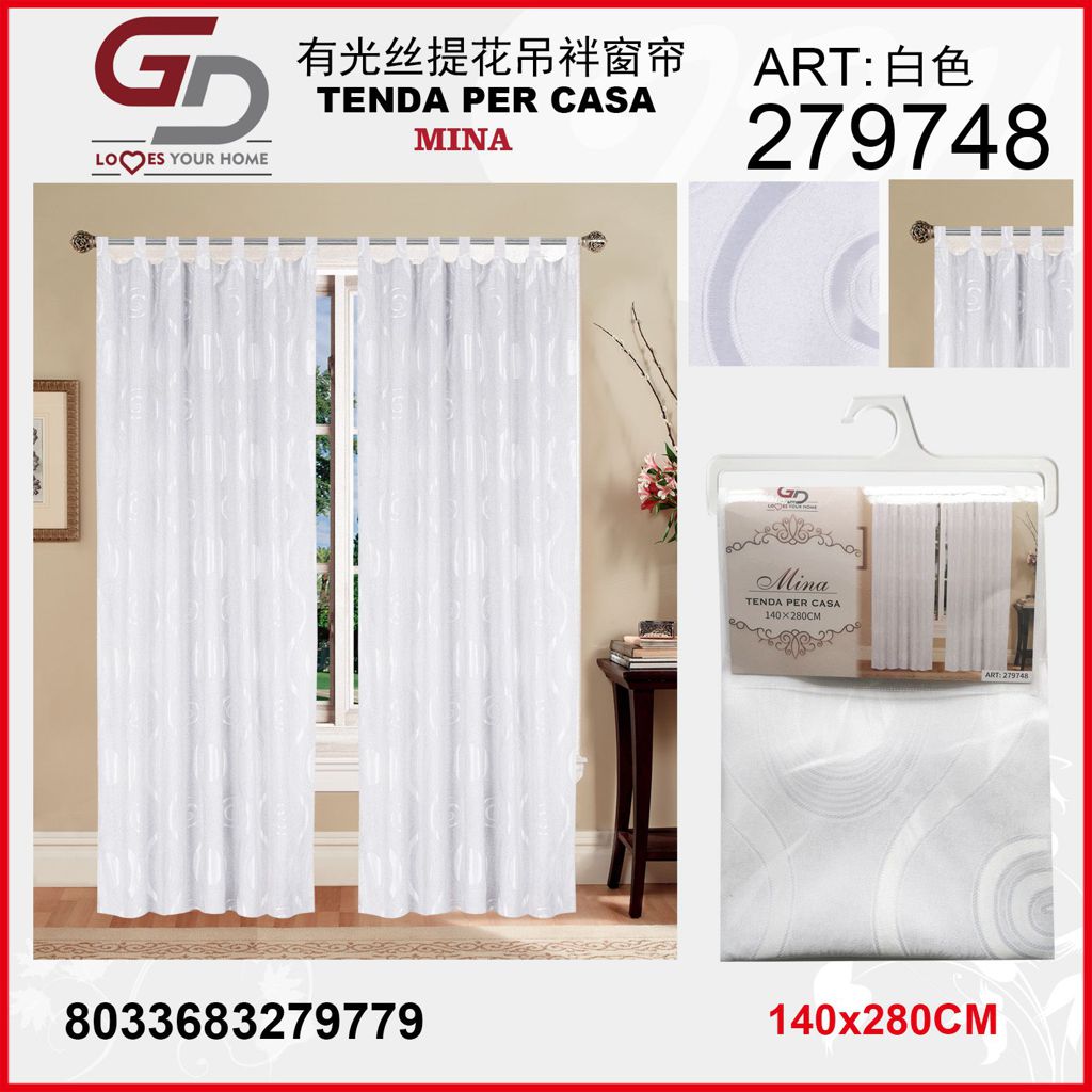 TENDA PER CASA MINA 140*280CM BIANCO