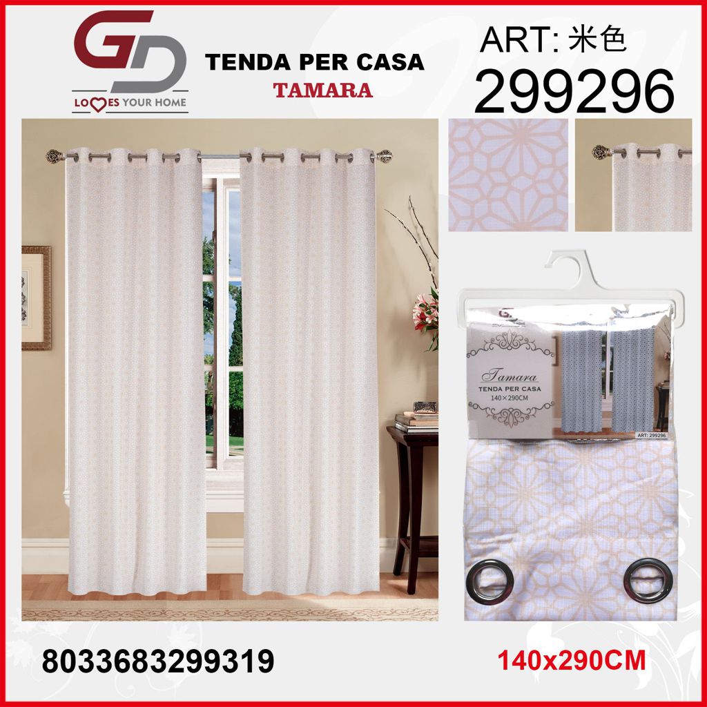 TENDA PER CASA TAMARA 140*290CM ROSA