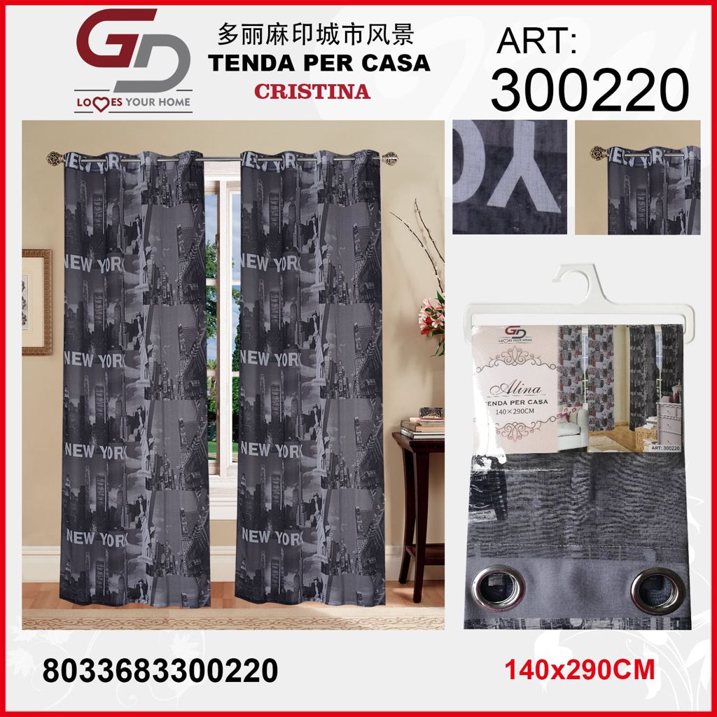 TENDA PER CASA 300220 CRISTINA 140*290CM