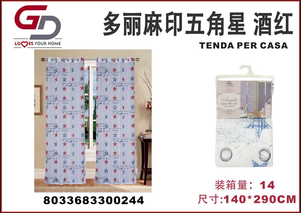 TENDA PER CASA ANGELA 140*290CM