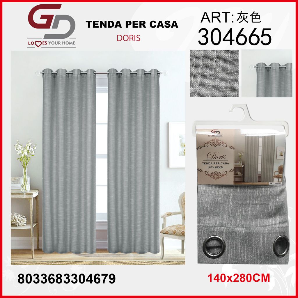 TENDA PER CASA DORIS 140*280CM