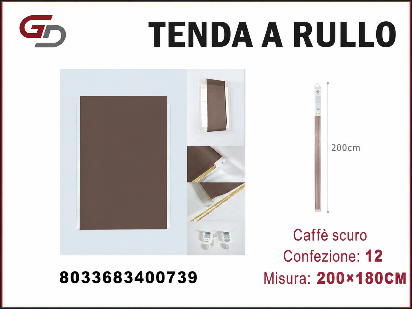 TENDA A RULLO 200*180CM
