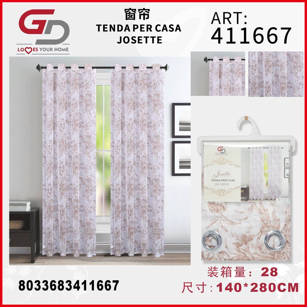 TENDA PER CASA JOSETTE 140*280CM