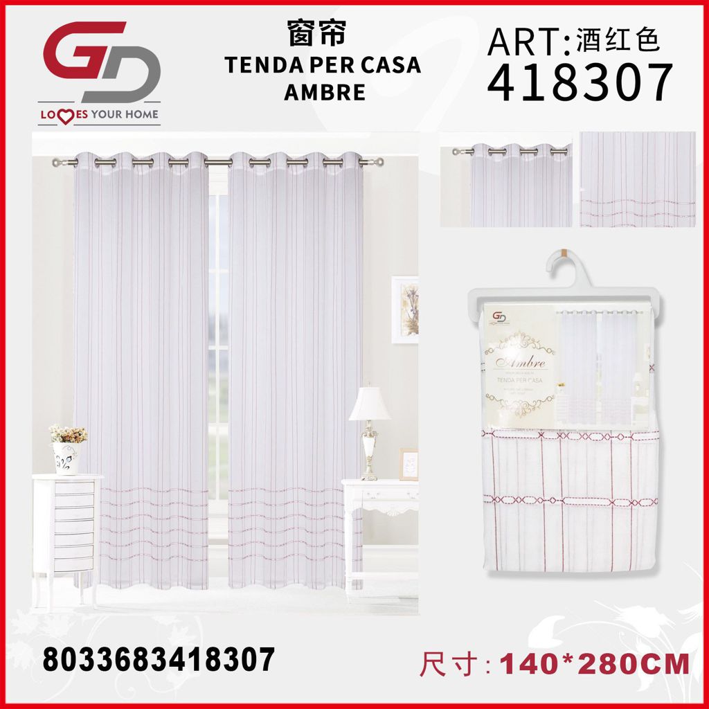 TENDA PER CASA AMBRE 140*280CM