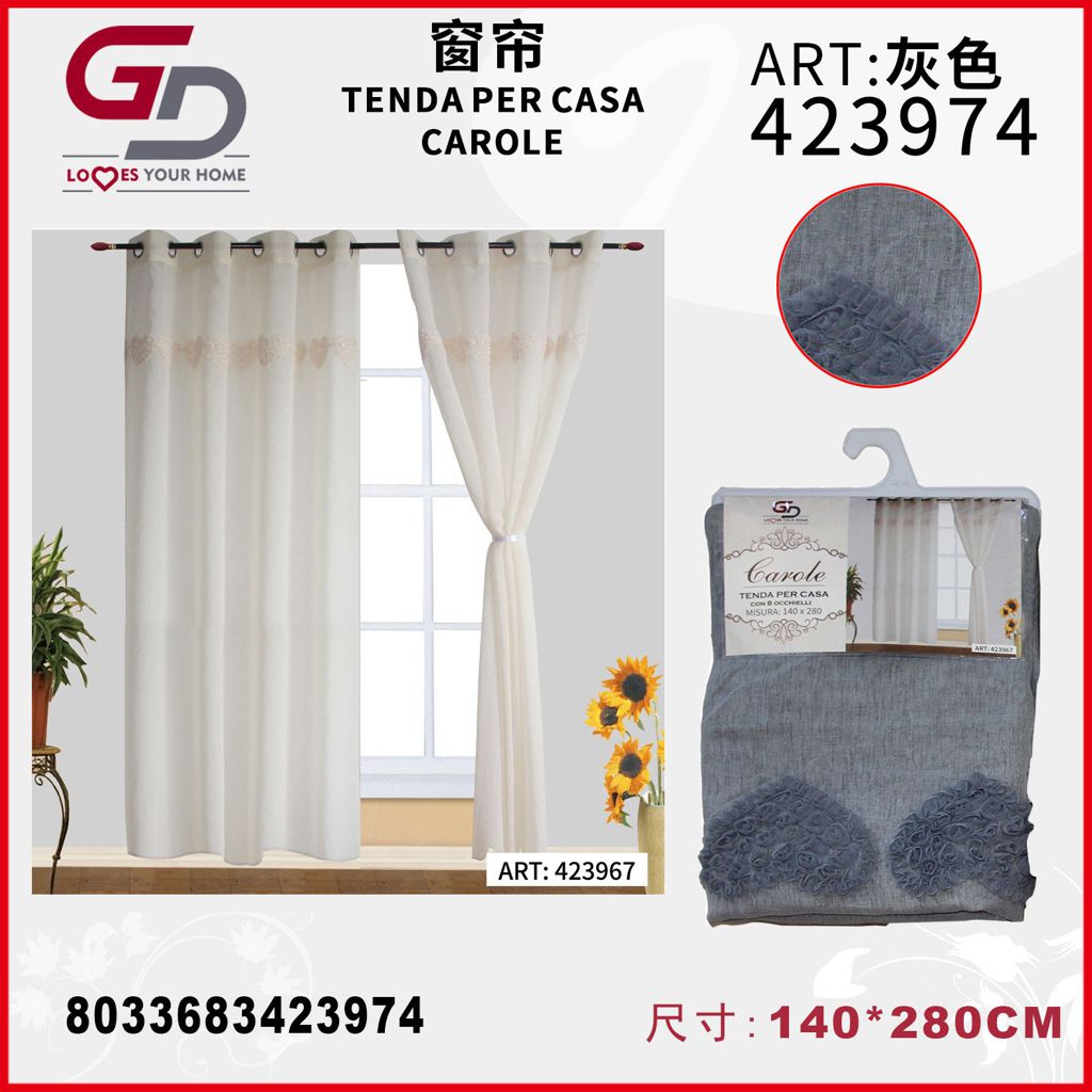 TENDA PER CASA CAROLE 140*280CM