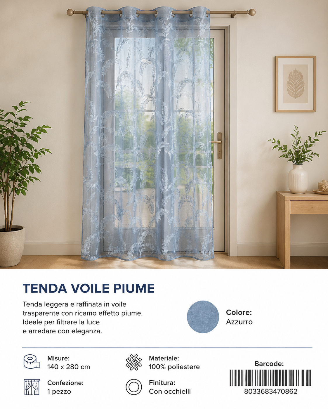TENDA PER CASA LOU 140*280CM