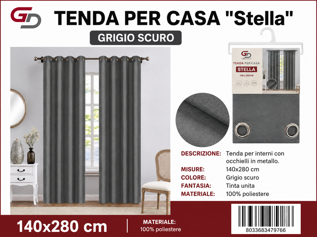 TENDA PER CASA Stella 140*280CM - 8033683479766