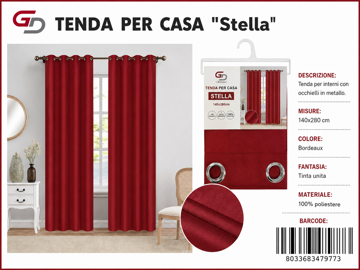 TENDA PER CASA Stella 140*280CM - 8033683479773
