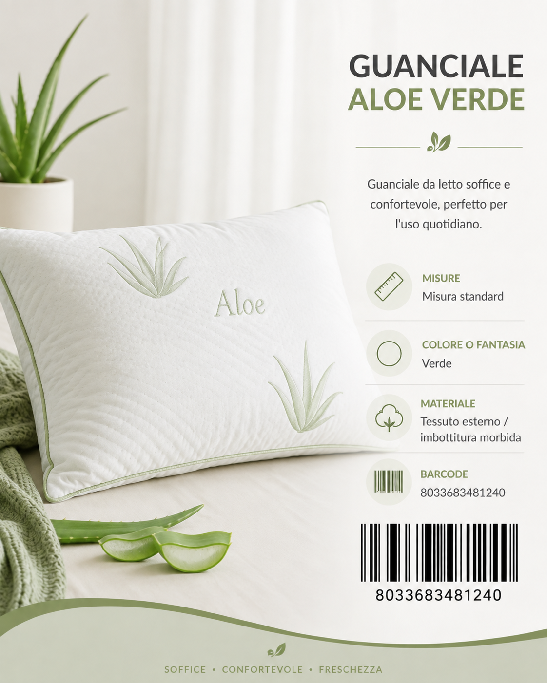 Guanciale Aloe Verde