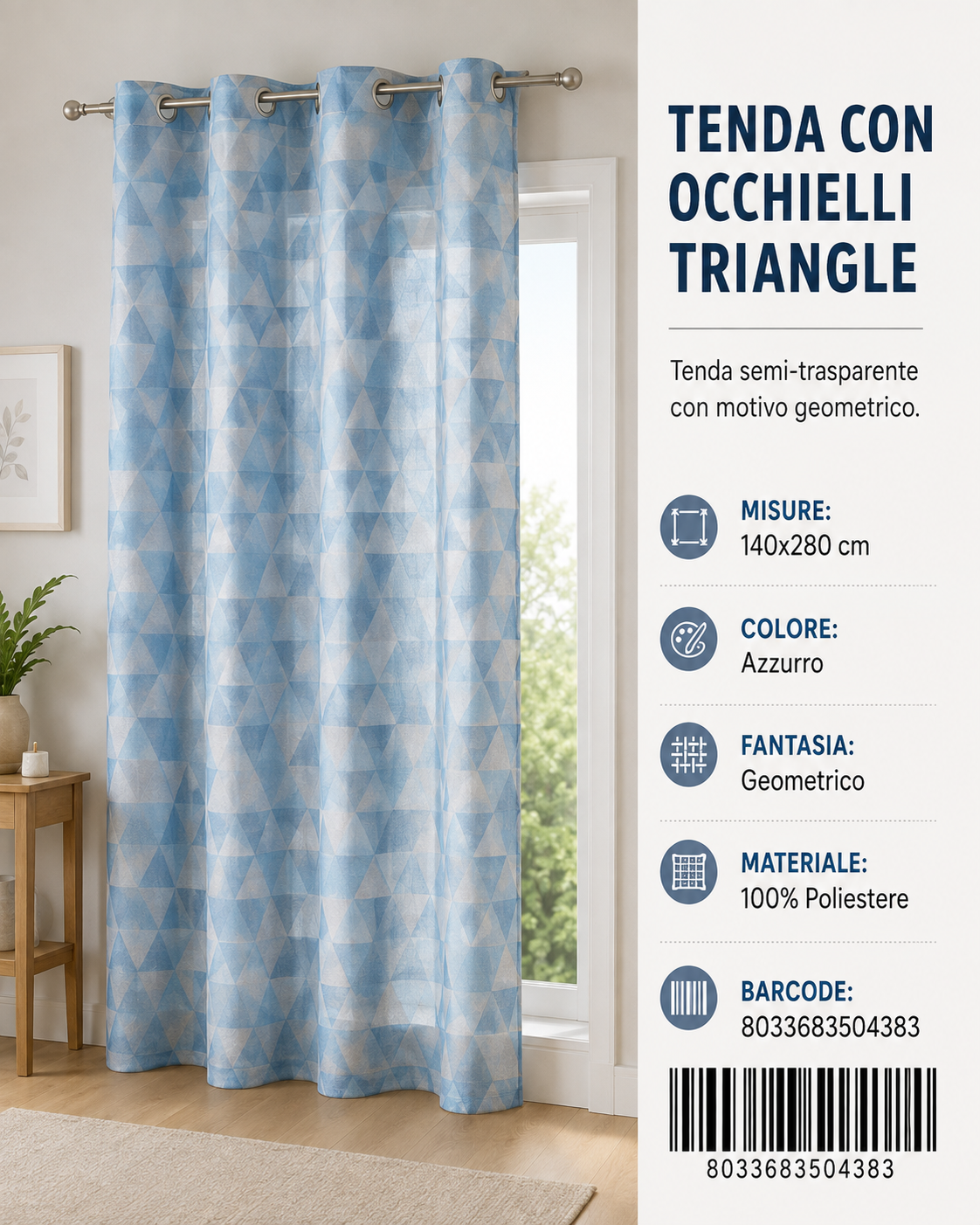 TENDA PER CASA Celine 140*280CM - 8033683504383