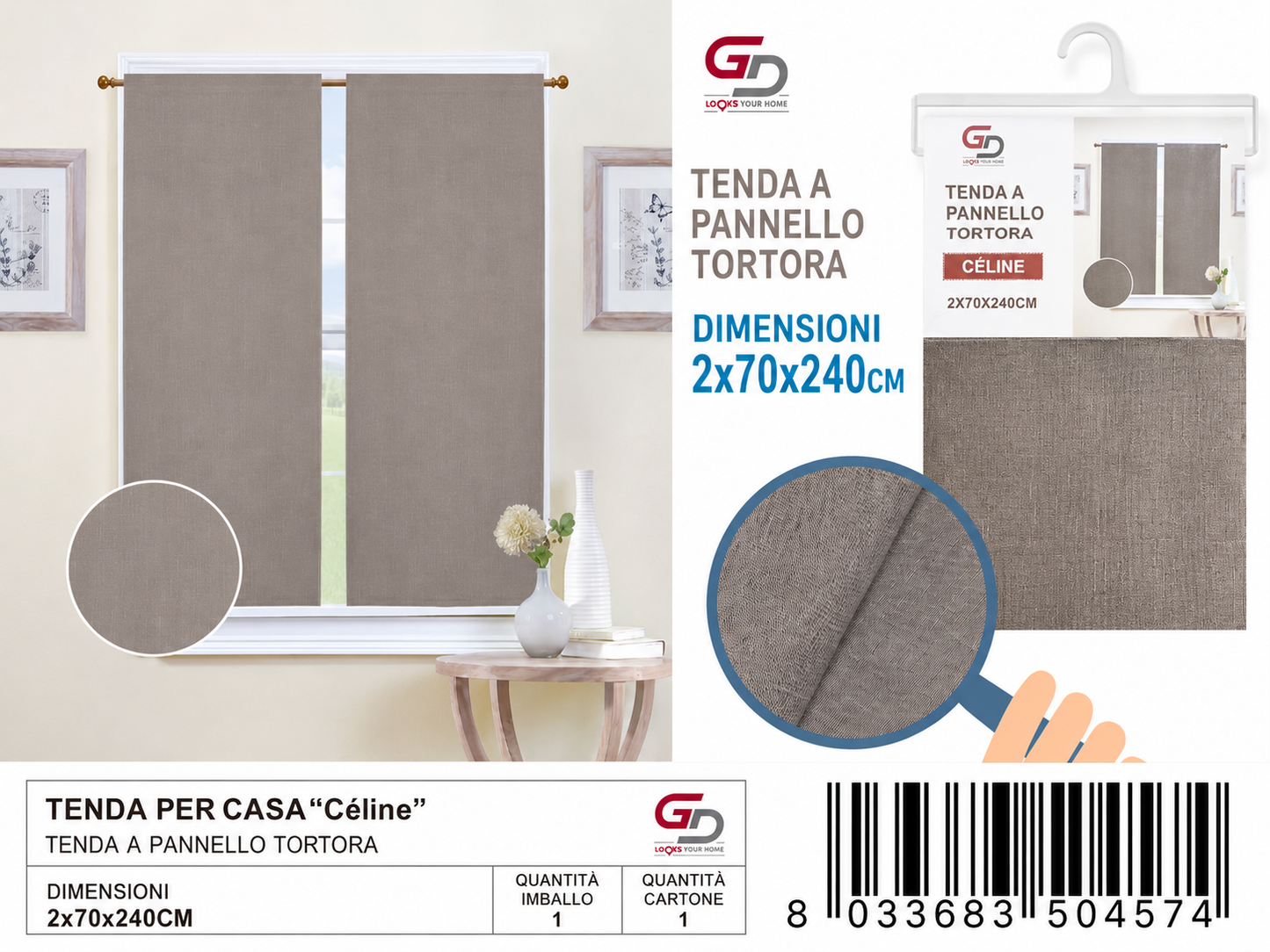 TENDA PER CASA Celine 70*240CM