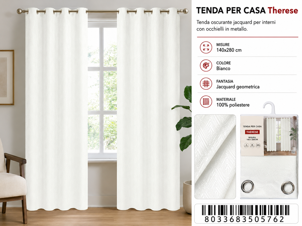 TENDA PER CASA Therese 140*280CM - 8033683505762