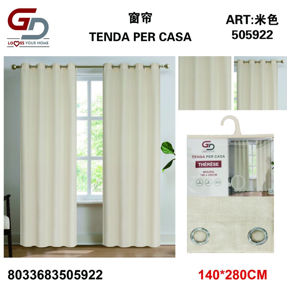 TENDA PER CASA Agnes 140*280CM
