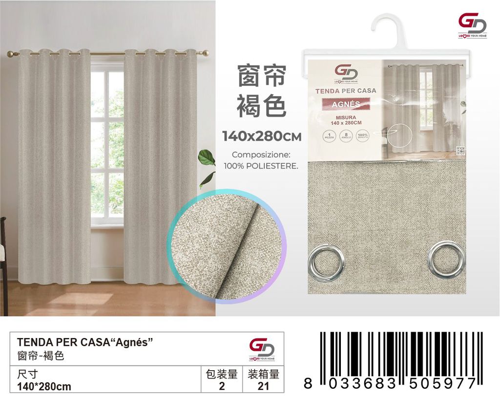 TENDA PER CASA Agnes 140*280CM