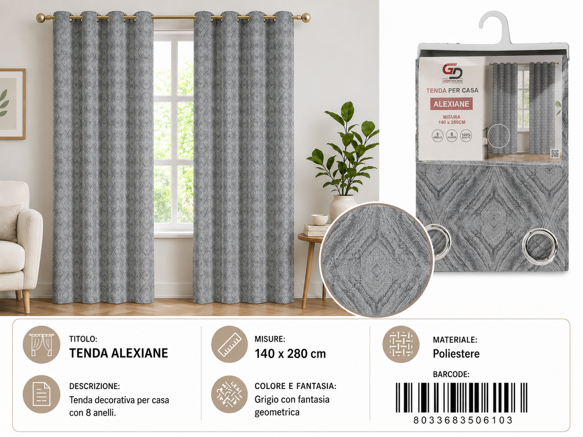 TENDA PER CASA Alexiane 140*280CM - 8033683506103