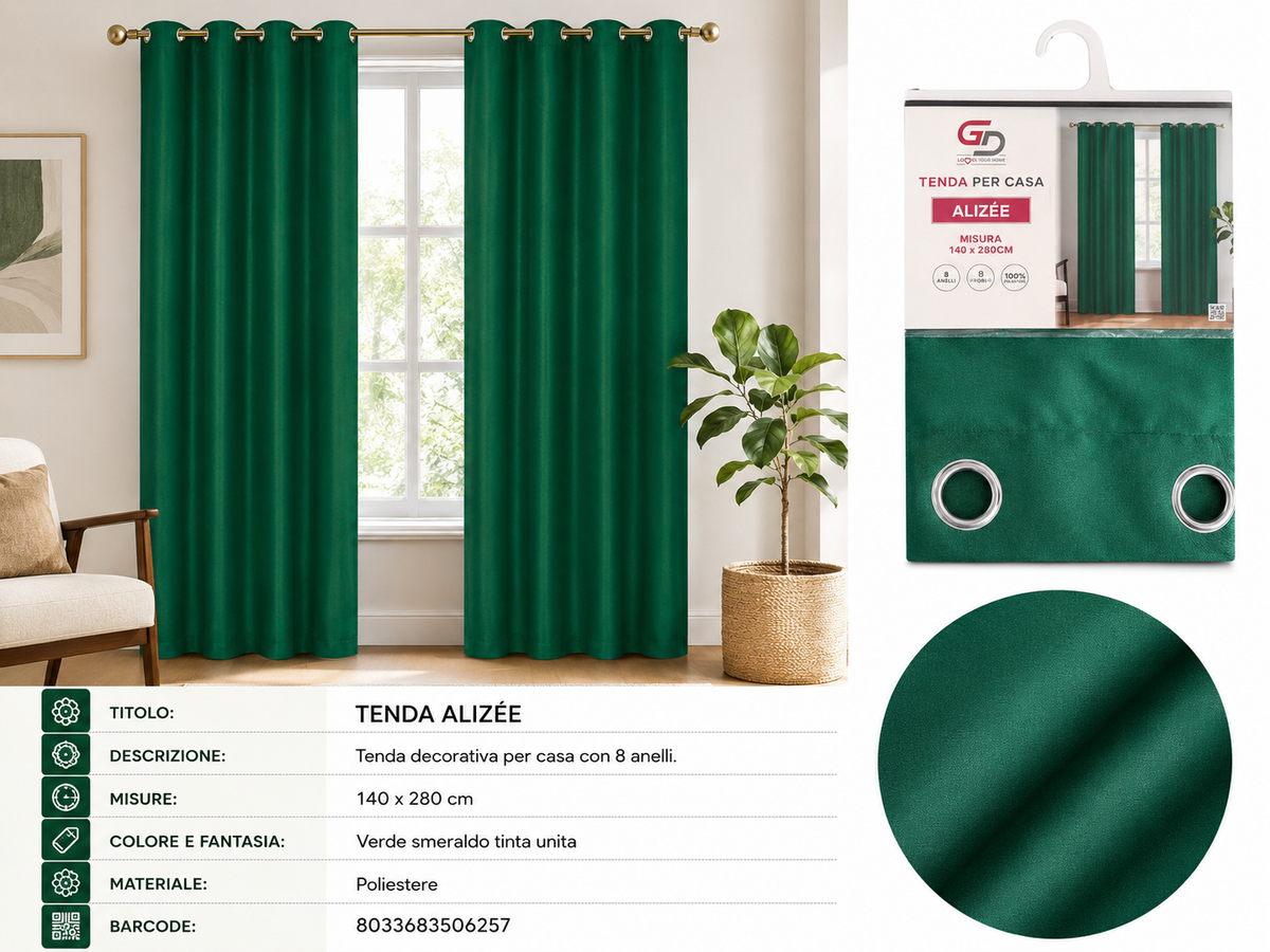 TENDA PER CASA Alizee 140*280CM - 8033683506257