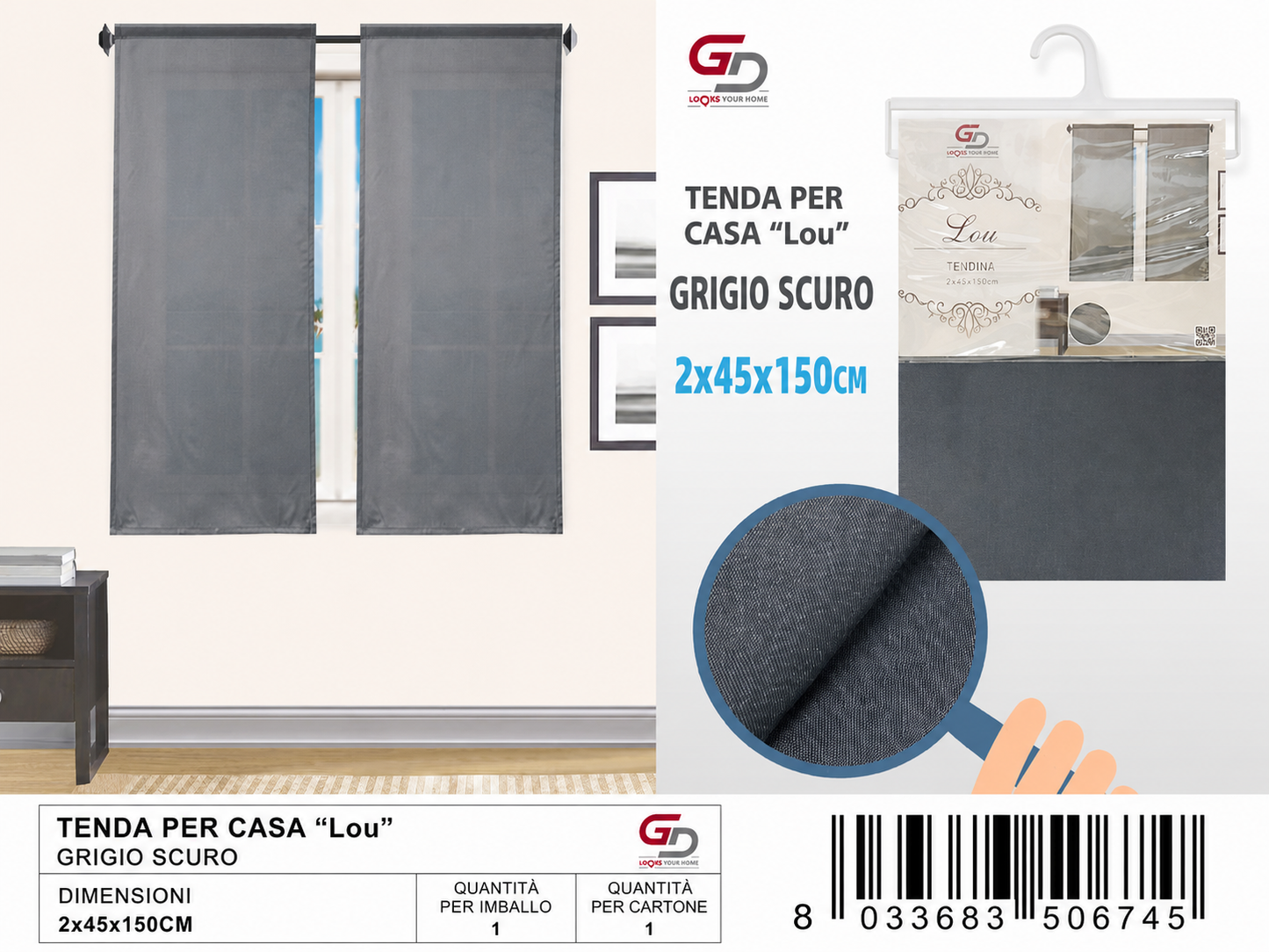 TENDINE LOU 45*150CM