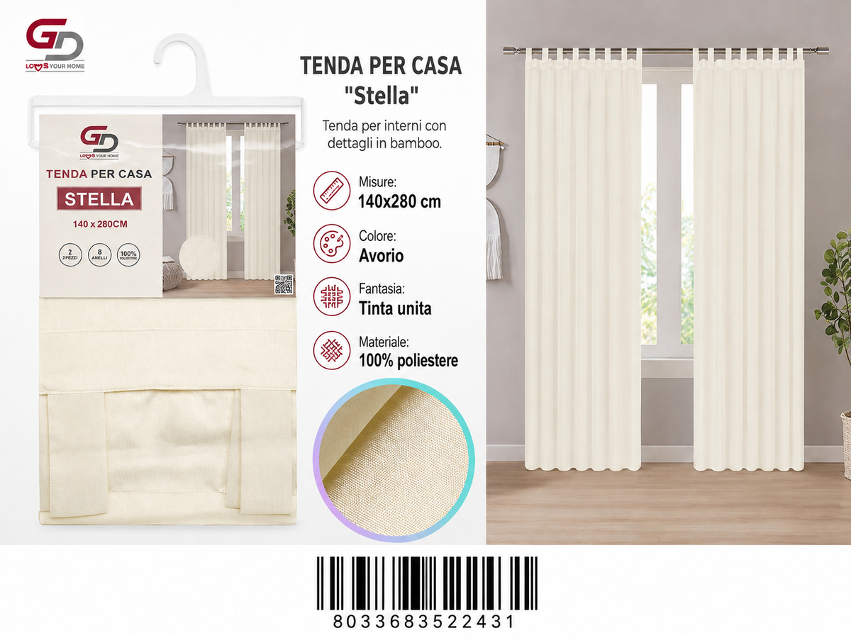 TENDA PER CASA Stella 140*280CM - 8033683522431
