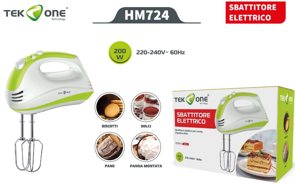 Sbattitore Elettrico 200W 200-240V 60HZ HM724