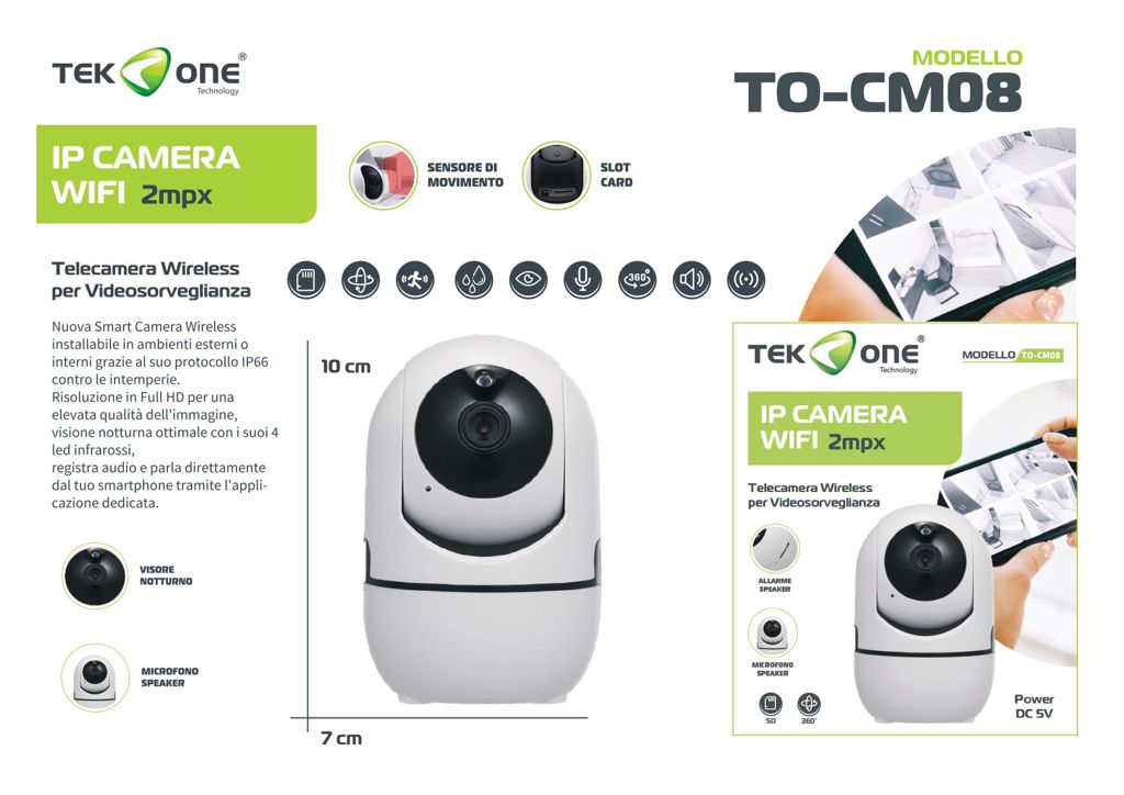 Ip Camera Wifi 2mpx Power Dc 5V