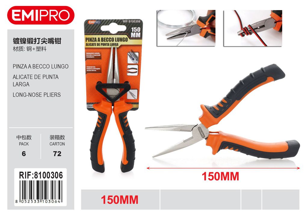 Pinza A Becco Lungo 150mm