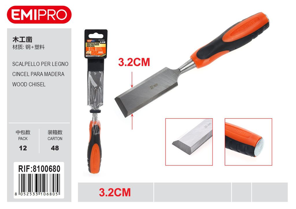 Scalpello per legno 3.2cm