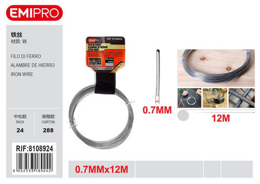 FILO DI FERRO 0.7MM*12M