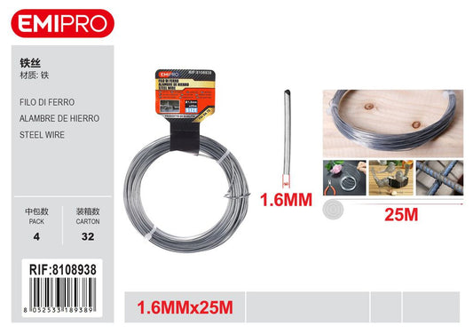 FILO DI FERRO 1.6MM*25M