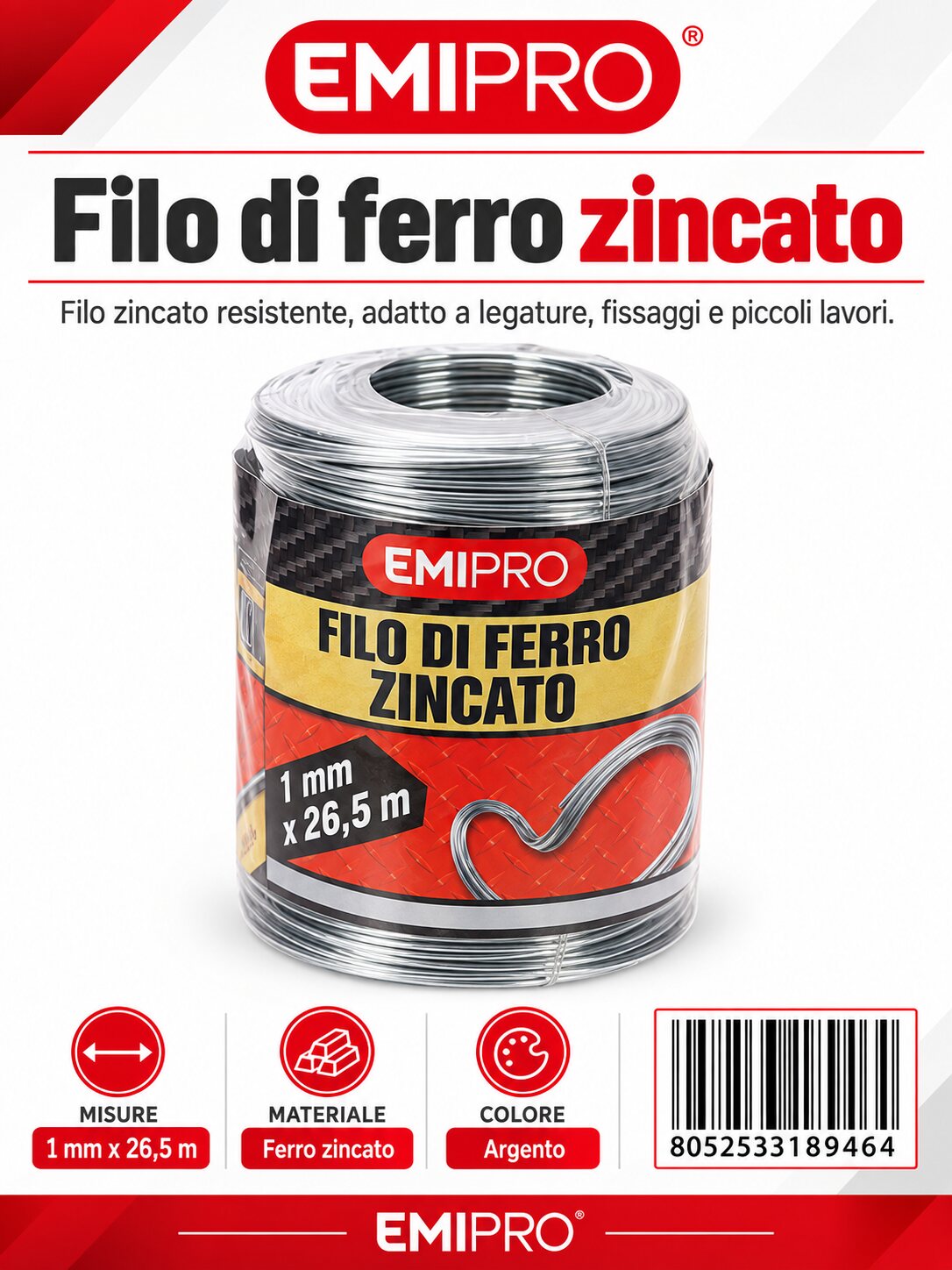 FILO DI FERRO 1MM*26.5M