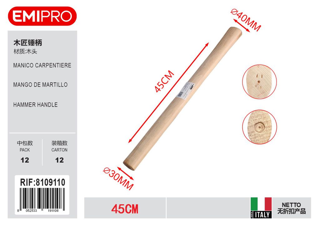 Manico Carpentiere 45cm