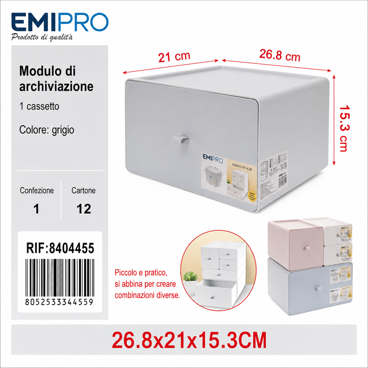 Modulo di Archiviazione 26.8*21*15.3cm