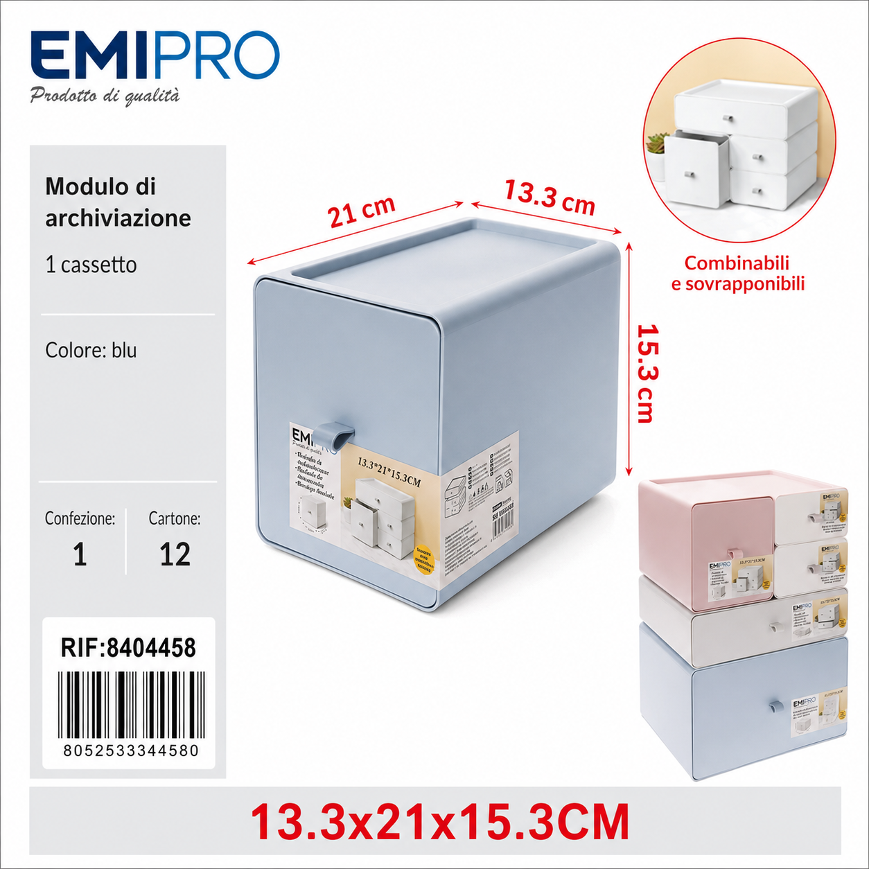 Modulo di Archiviazione 13.3*21*15.3cm